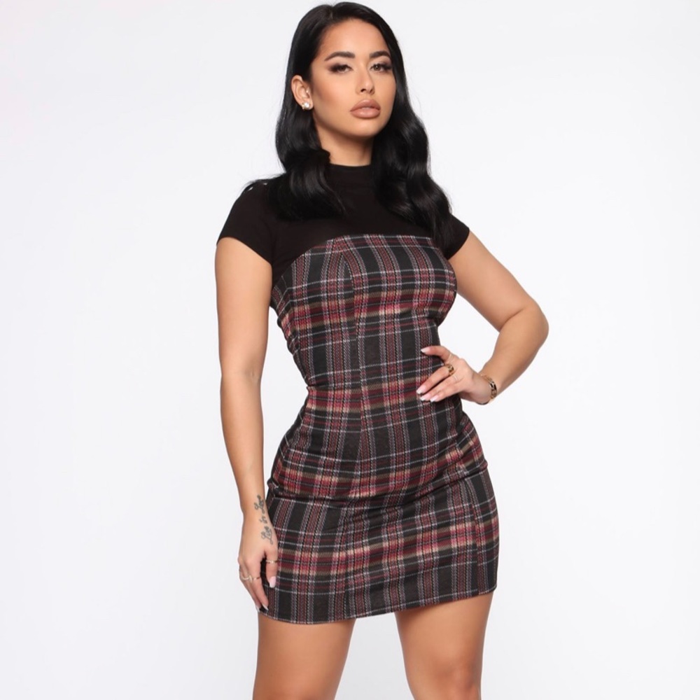 Fashion Nova Plaid Dress